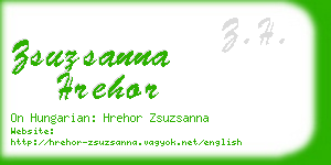 zsuzsanna hrehor business card